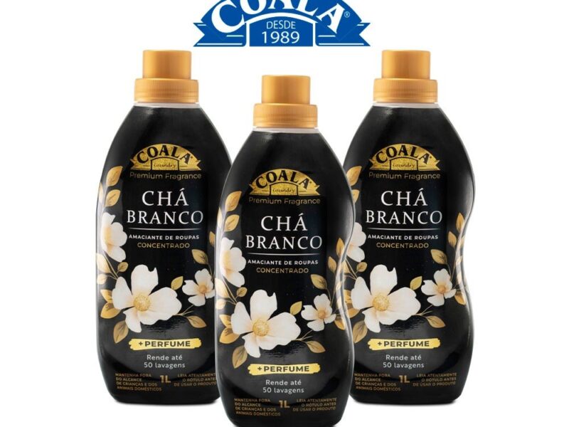 Kit Coala Laundry 3 Amaciantes – Chá Branco 1L