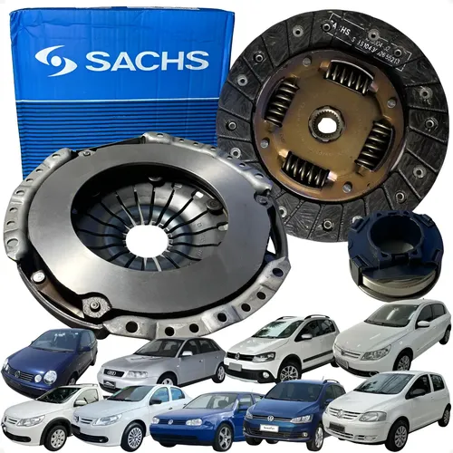 Kit Embreagem Sachs Fox Gol Golf Voyage Saveiro Polo Audi A3