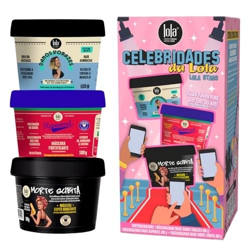 Kit Máscara Capilar Lola Star – morte subita+danos vorazes+rapunzel – Lola From Rio