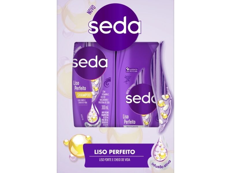 Kit Seda Liso Perfeito Shampoo 300ml + Condicionador 190ml