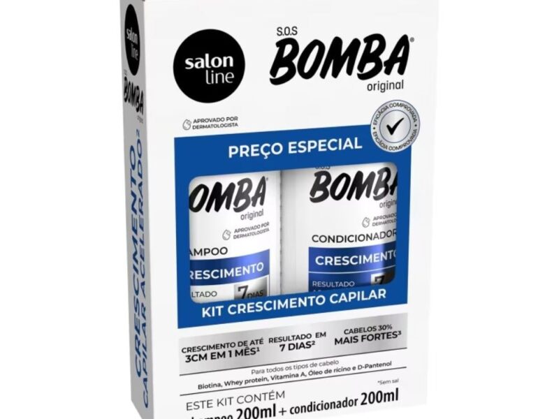 Kit Shampoo + Condicionador SOS Bomba Original Salon Line 200ml