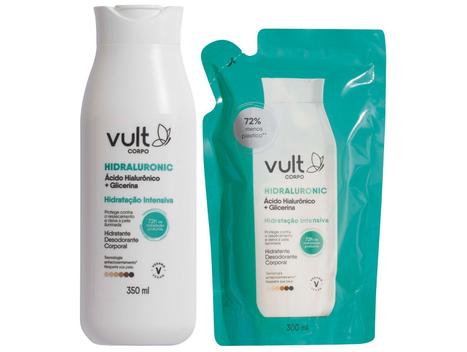 Kit Vult 1 Hidratante Corporal 350ml + 1 Refil Hidratante Corporal 300ml Hidraluronic – Cuidados com o Corpo –