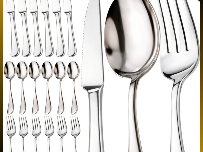 Kit de Talheres mesa Inox aço Premium com Garfo, Faca e Colher Escolha sua Variação 18, 36 ou 54 Unidades