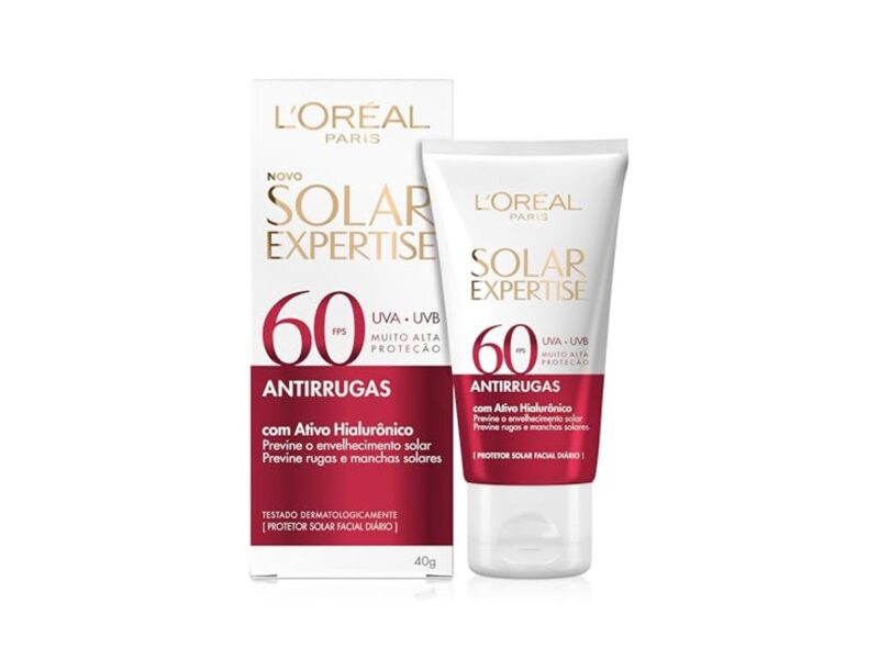 L’Oréal Paris, Protetor Facial Solar Expertise Antirrugas FPS 60, 40g