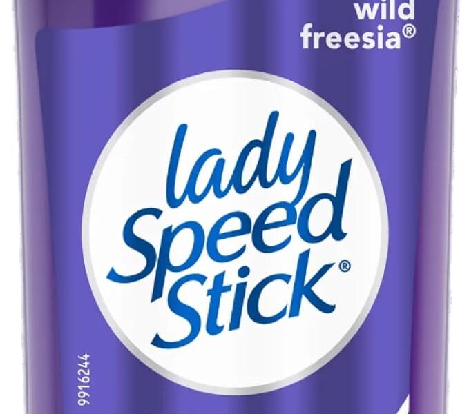 Lady Speed Stick Antitranspirante e desodorante invisível seco, frésia selvagem – 65 g – pacote com 2 da Lady Speed Stick, 65 g (pacote com 2)