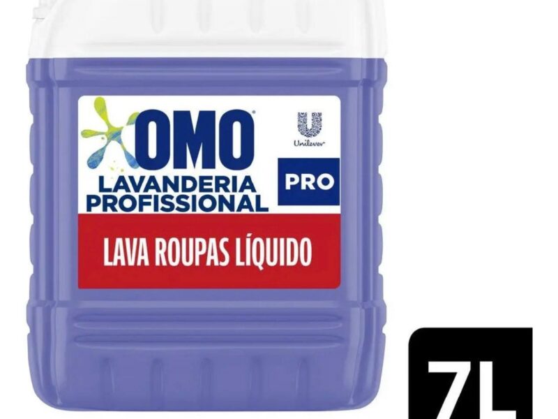 Lava Roupas Líquido Omo Lavanderia Profissional Lavagem 7 L