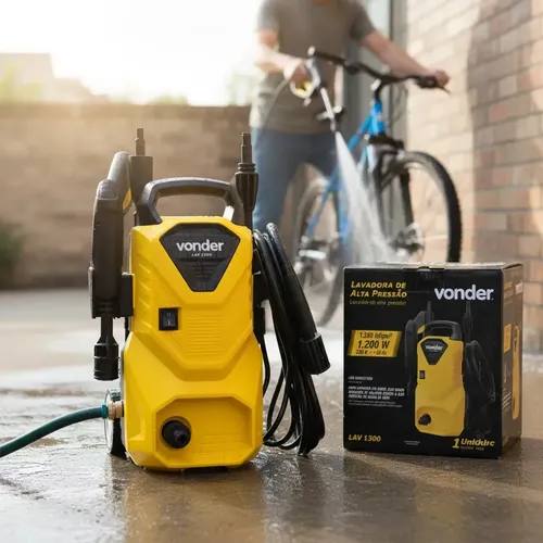 Lavadora Alta Pressão Potente 1200w Lava Carro Moto Calçada