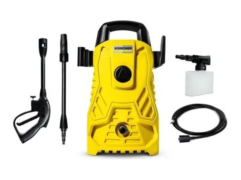 Lavadora de Alta Pressão Kärcher Compacta 1.500 PSI/Libras 1400W 300L/h com Aplicador de Detergente e Lança Regulável 220v