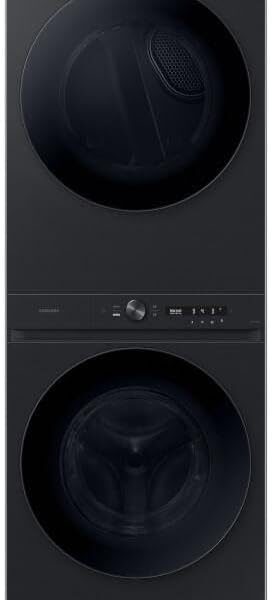 Lavadora e Secadora Bespoke Samsung AI Laundry Hub WH17D Black 17kg 127V