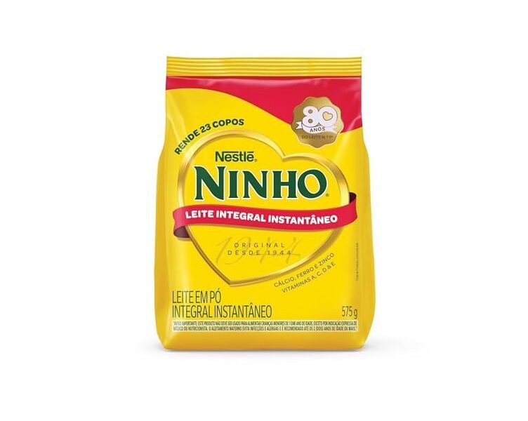 Leite em Pó Ninho Integral Instantâneo Sachê 575g
