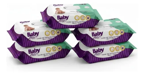 Lenços/toalhas Umedecidos Baby Free 500un