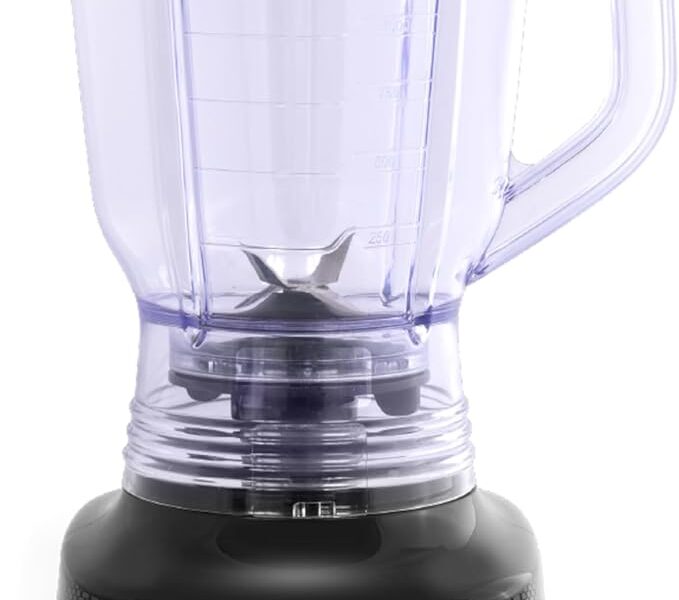 Liquidificador Arno Powermix 700W LQ35, Preto, com 4 Lâminas Zelkrom, Tecnologia Limpa Fácil e Controle de Velocidade Comfort Control, 220V