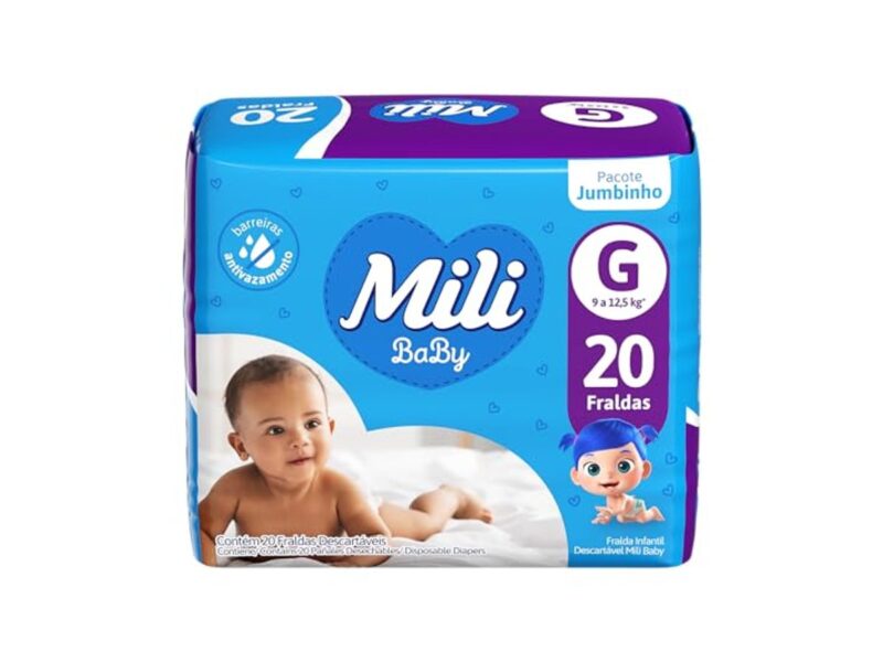 Mili Fralda Baby Jumbinho G – 20 Unidades