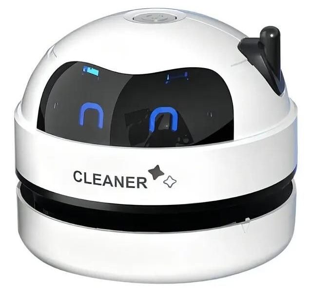 Mini Aspirador Robô Inteligente Mesa Sofá Teclado Portátil Cor Branco