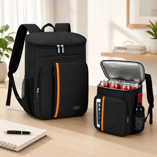Mochila Térmica Bolsa Termica Viagem Espaçosa Bag Comida Trabalho Bebida Com Alça Cooler Praia Passeio Preto Marmita Bebidas Grande Isotérmica Lancheira Litros Impermeável Premium Lfal