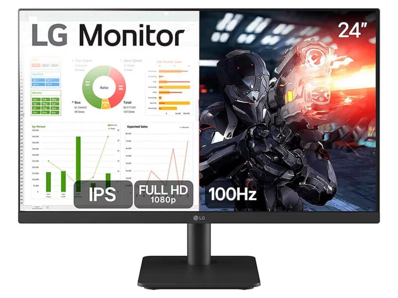 Monitor Gamer LG 24MS500-B 24ms Ips Fullhd 100hz Ajuste de Inclinação Negro