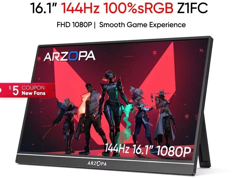 Monitor Portátil 16.1 144Hz 100% sRGB IPS
