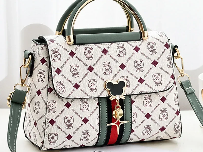 Nova Bolsa de Ombro Feminina, Bolsa Tote de Luxo, Bolsa de Designer, Bolsas Femininas de Couro com Monograma Impresso, Bolsa de Ombro Único – AliExpress 1524