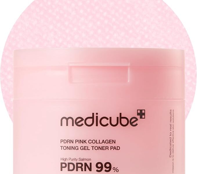 PDRN PINK COLLAGEN TONING GEL TONER PAD
