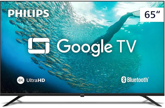 PHILIPS, Smart TV, 65” 4K UHD, 65PUG7019/78, Google TV, Comando de Voz, HDR