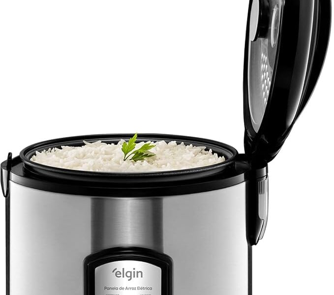 Panela de Arroz Elétrica Elgin Capacidade 5 Xícaras 1 Litro 400W 110V