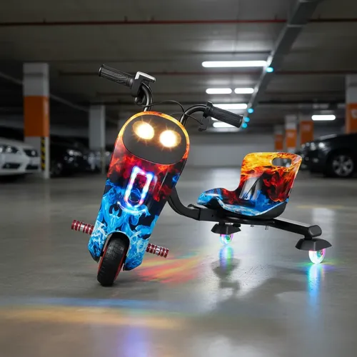 Patinete Elétrico Triciclo Infantil Drift 250w Com Bluetooth