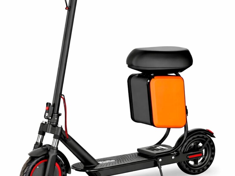 Patinete com Banco Elétrico Dobrável 350W | Autonomia 35KM + Velocidade 30KM/H | Suporta até 150KG