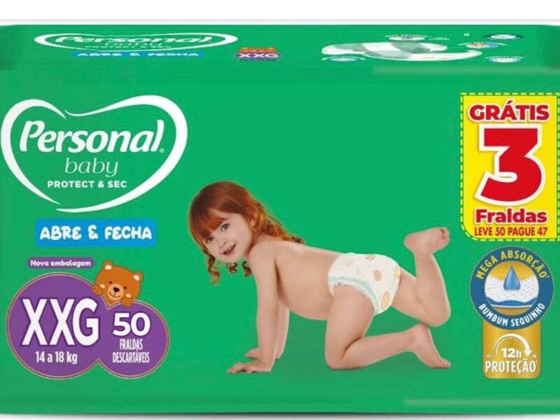 Personal Fralda Soft & Protect Hiper XXG, 50 Unidades