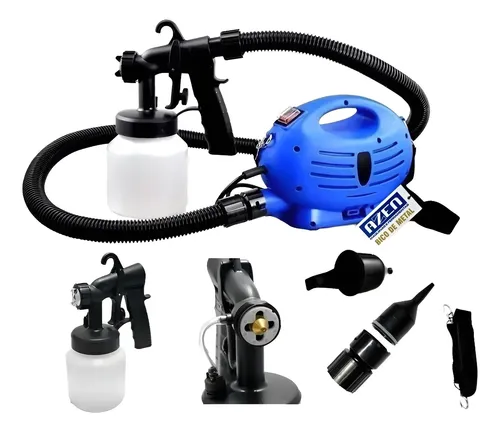 Pistola De Pintura Bico Metal Compressor Profissional 650w