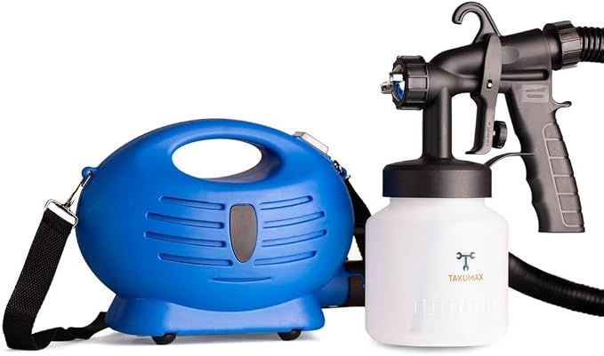 Pistola de Pintura Pulverizadora Elétrica 650W 800ml com Compressor Integrado 127V Ajuste de Fluxo 3 Modos de Spray