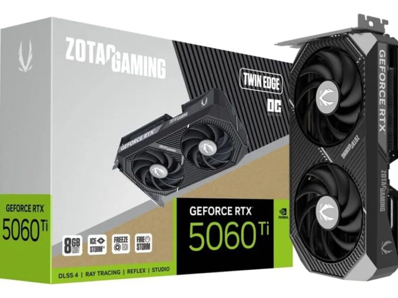 Placa De Vídeo Nvidia Geforce Zotac Gaming Rtx5060ti 8gb Oc