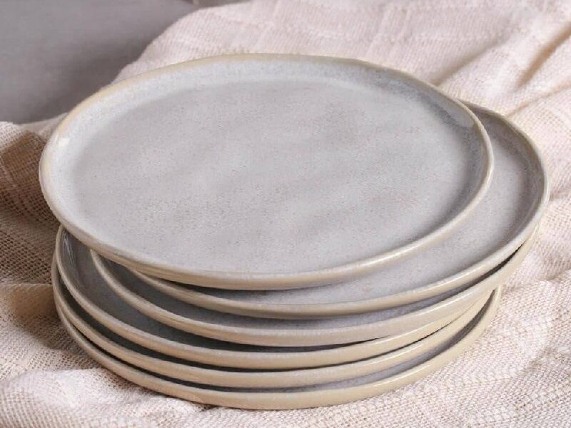 Porto Brasil Conjunto com 6 Pratos de Sobremesa Bio Latte 21,5cm