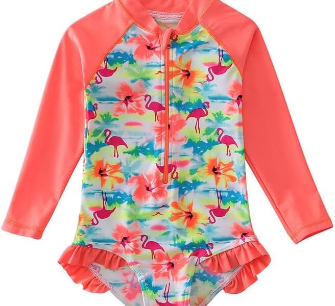 Pulpo Maiô Menina Manga Longa Nylon Proteção UV 50+ by Acqua di Mare