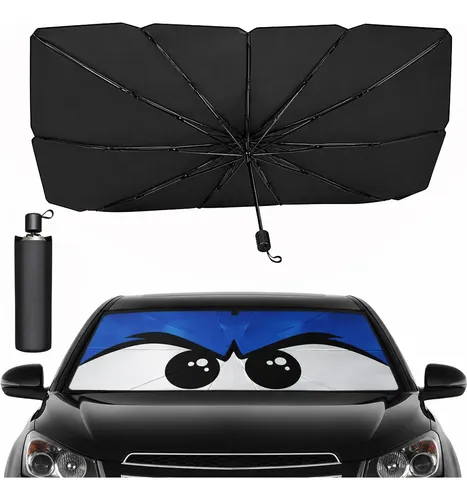 Quebra Sol Para Brisa Carro Protetor Solar Chuva(olho Preto)