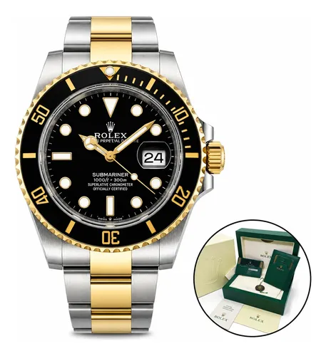 Relógio Rolex Submariner Date Automático Sea Gold