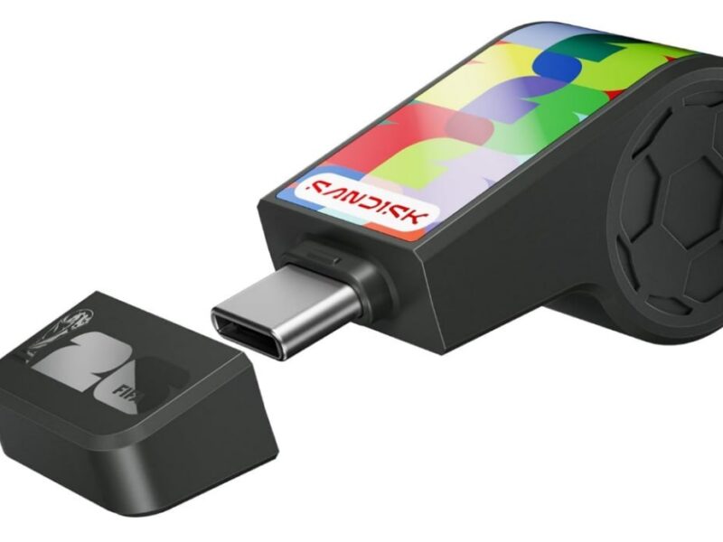 SANDISK Flash Drive USB-C de 64 GB, edição da Copa do Mundo da FIFA 2026 – velocidades de transferência de até 300 MB/s, USB 3.2 geração 1, USB tipo C – Preto – SDCZIA-064G-G46