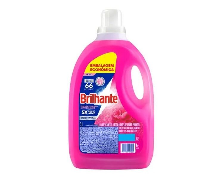 Sabão Líquido Brilhante Perfume e Cuidado Extraordinário 5L – Sabão –
