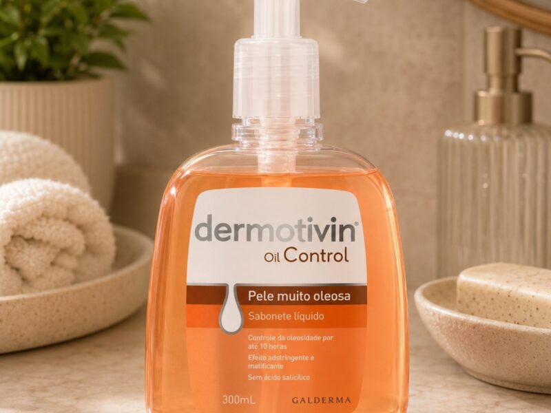 Sabonete Líquido Facial Pele Oleosa Dermotivin Oil Control 300mL