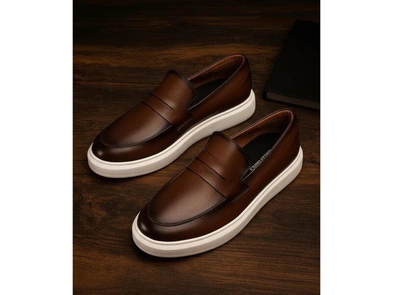 Sapato Loafer Masculino Mocassim Couro Casual Comfort Luxo