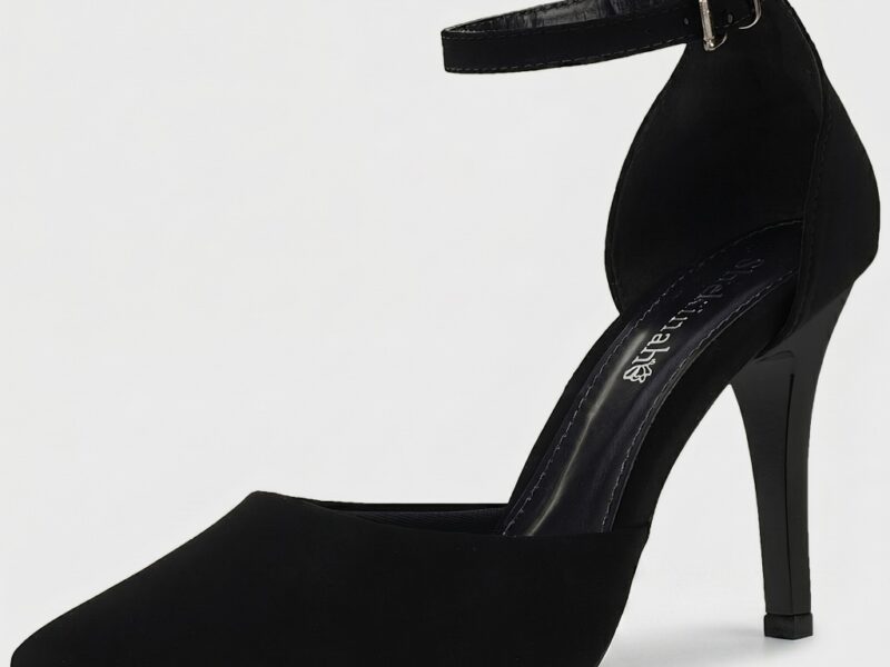 Sapato Scarpin Feminino Bico Fino Salto Agulha Stiletto Shekinah Saia e Blusa Confortável Moda