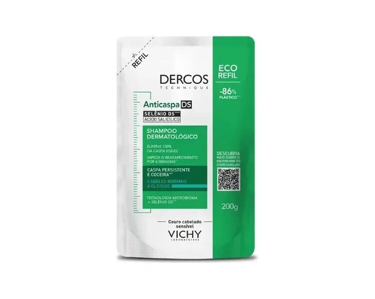 Shampoo Anticaspa Cabelos Normais a Oleosos, Dercos DS Vichy, 200g