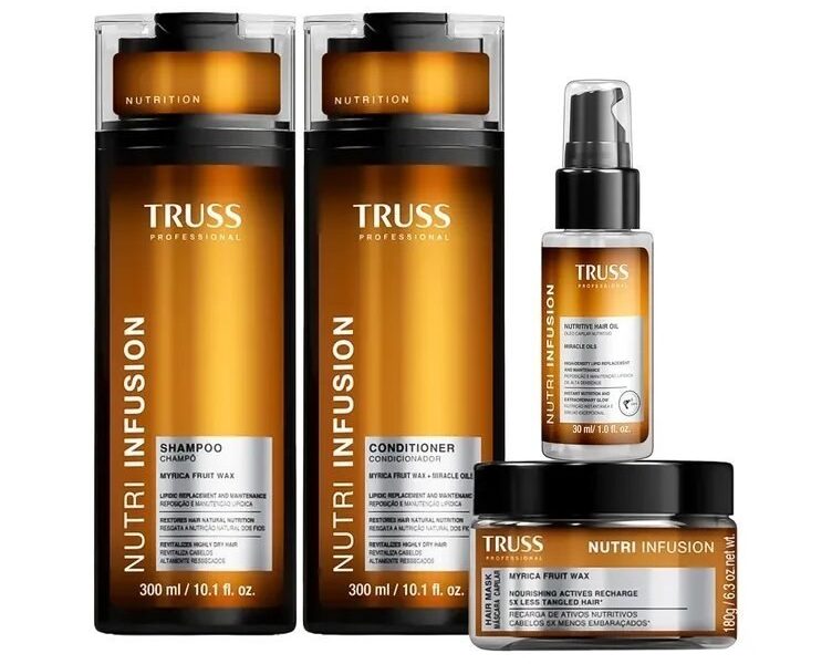 Shampoo + Condicionador + Másc + Óleo Nutri Infusion – Truss