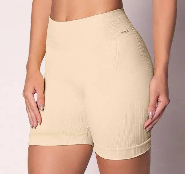 Short Academia Feminino Poliamida Selene Zero Transparência