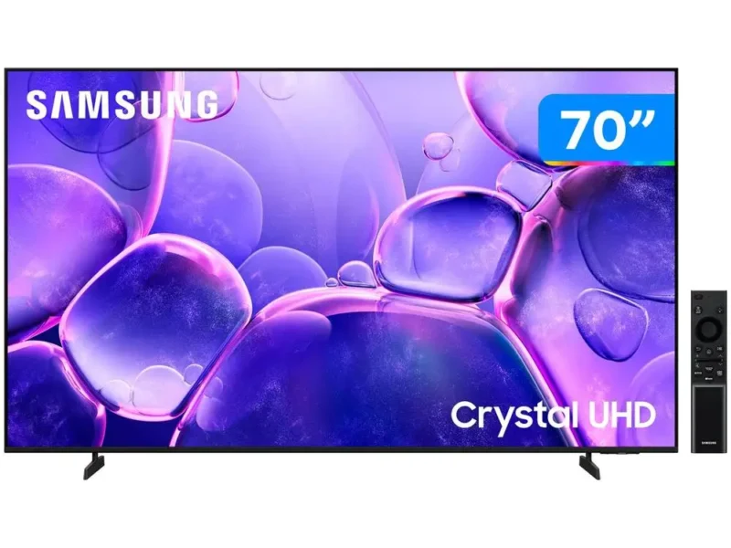 Smart TV 70″ Samsung UHD 4K Crystal U8500F UN70U8500FGXZD Tizen 2025