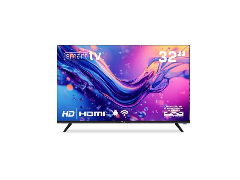Smart TV HQ 32″ HD tela sem Bordas Sistema Android Design Slim HQS32NKHM