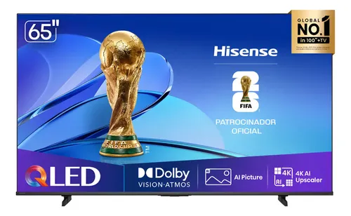 Smart TV Hisense HI-QLED 4K 65" Polegadas com Dolby Vision, Dolby Gaming, Alexa e Google – 65Q6QV