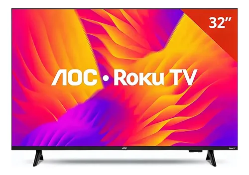 Smart Tv Aoc 32&quot&quot Led Roku Hd Wi-fi Quad Core 32s5155 Bivolt