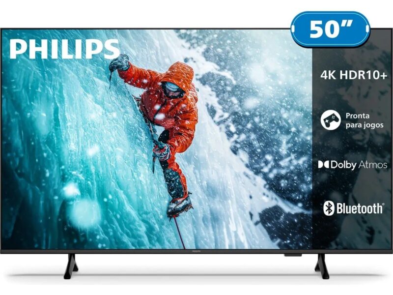 Smart Tv Philips 50 4k 50pug7300 Comando De Voz Bluetooth na Meli por R$ 1.679,00