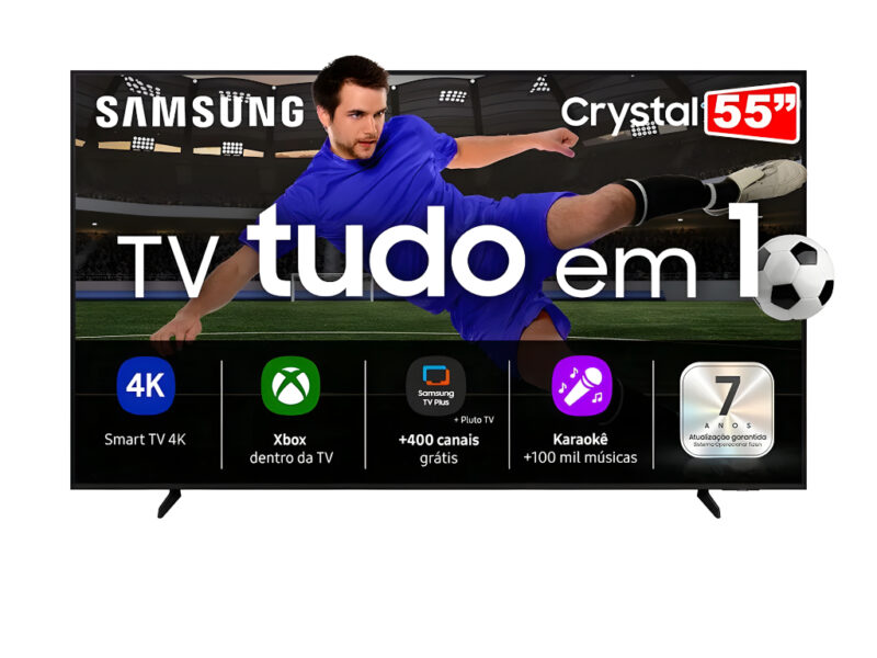 Smart Tv Samsung 55″ Crystal LED UHD 4k Tizen HDR 130W