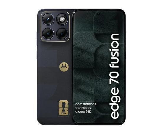 Smartphone Motorola Edge 70 Fusion 5g Fifa World Cup Collection – 256gb 24gb (8gb Ram + 16gb Ram Boost), Camera 50mp Sony Lytia 710, Tela 1.5k Extreme Amoled – Grafite